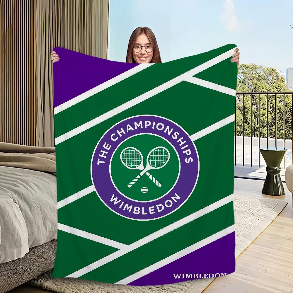 Arte sportiva fresca W-WimbledonS C-Campionati Calda coperta in flanella morbido peluche per divano soggiorno camera da letto regalo da viaggio