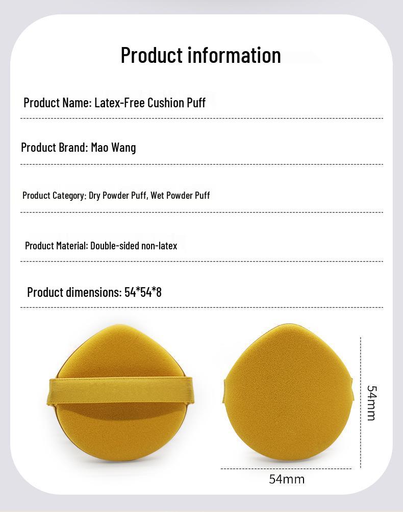 Yao Dual-Use Makeup Sponge: Egg Yolk & Pineapple Puff for Dry/Wet BB Application