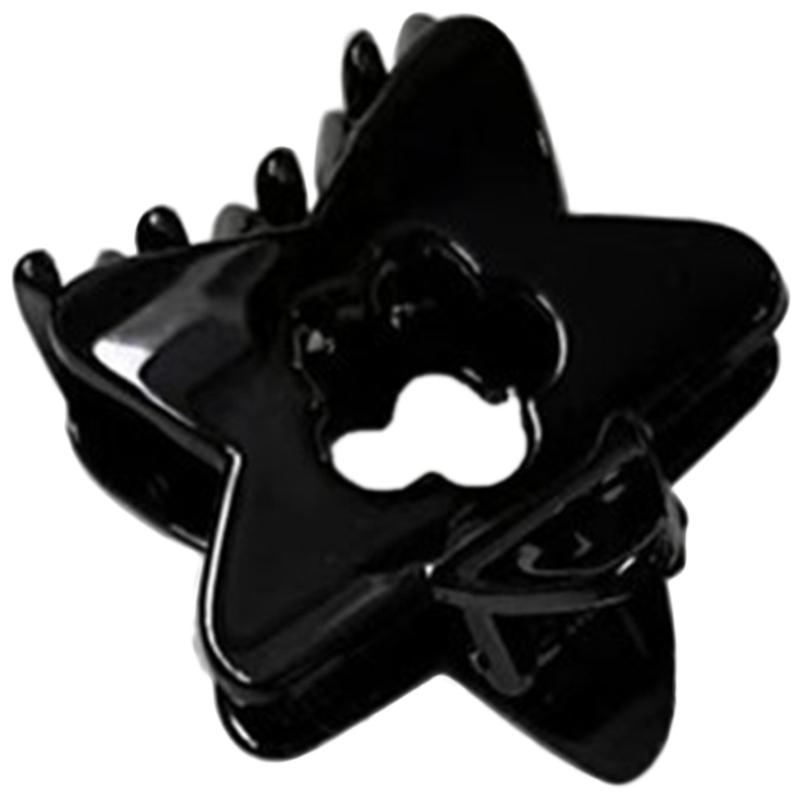 

Star Hair Claw Clips Hollow Star Hair Clamps Sweet Small Hair Barrettes Strong Hold Hair Accessories for Children Girls 1 чёрный