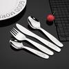 Cute Deer 304 Stainless Steel Flatware Children Cutlery Western Style Fork Spoon Knife Teaspoon Set Baby Feeding Safe Tableware