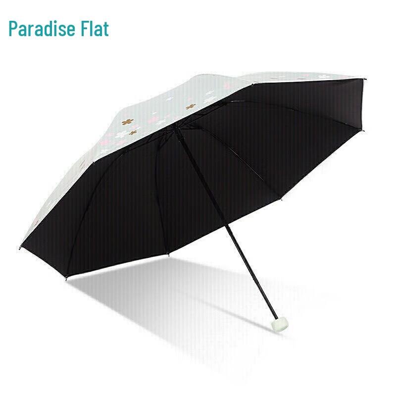 Paradise Tri-fold UV Protection Sun & Rain Umbrella - Cloud Bloom Series