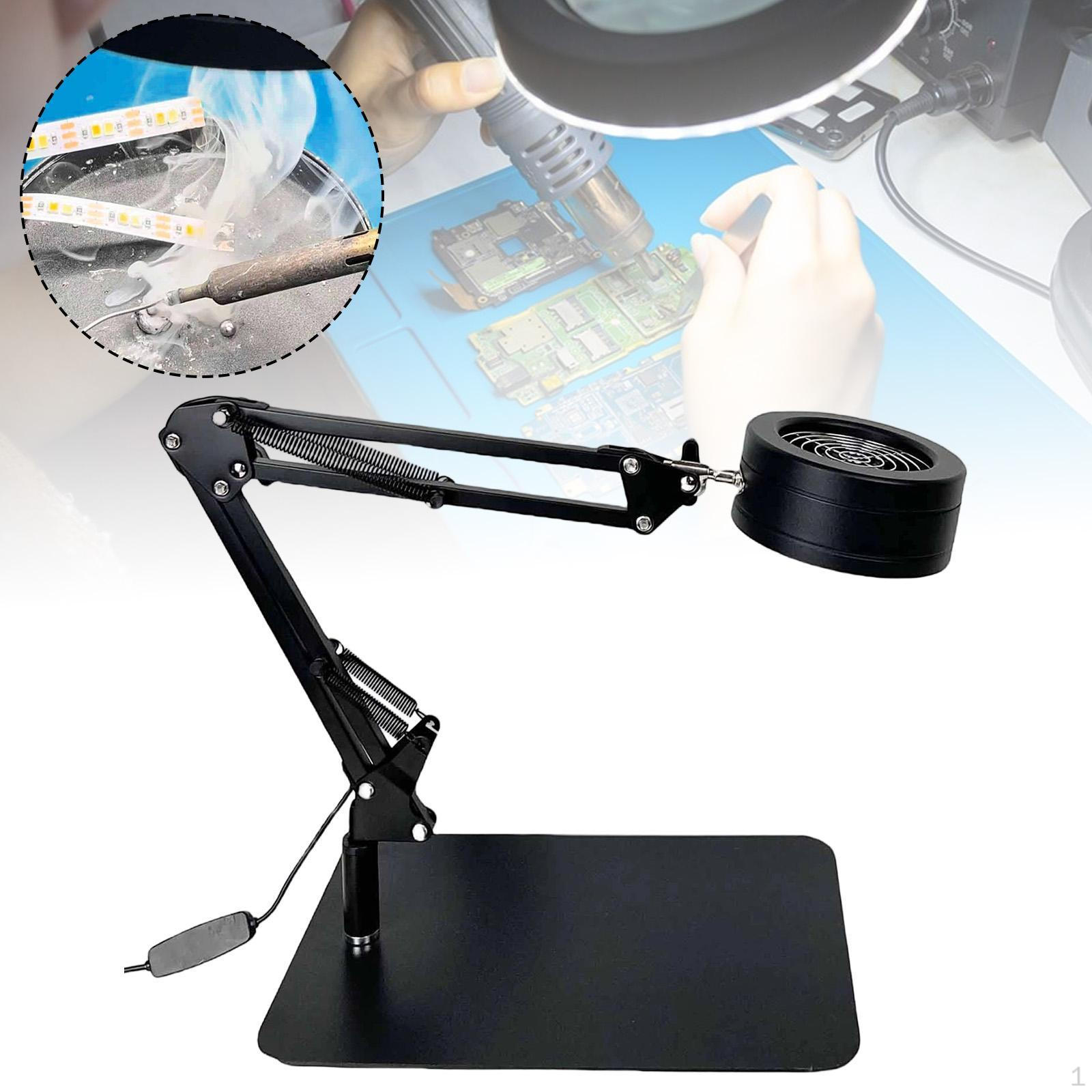 

Паяльный дымоуловитель вентилятор лампа настольный вытяжной принадлежности для паяльной станции поглотитель дыма