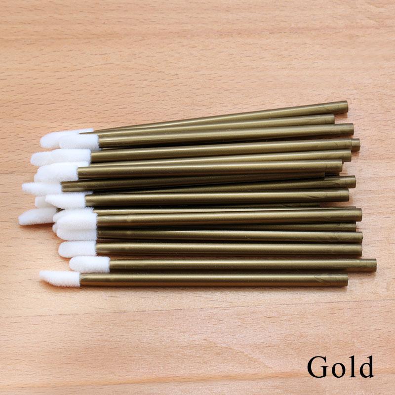 50Pcs Disposable Crystal Eyelash Brush Lashes Micro Lip Brushes Supplies Applicator Cleaner Beauty Eyelash Extension Tools