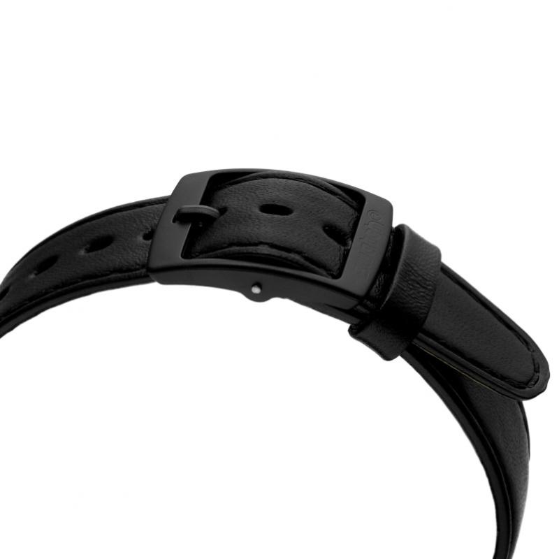 Swatch Unisex Leather Watch Red Sunday Gb750