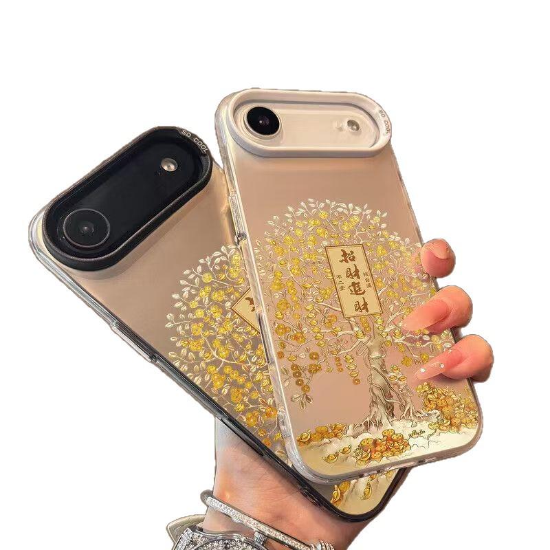 Silver High-End iPhone 17 Air/Pro/Pro Max Case for Wealth Attraction