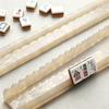 Mahjong Rack with Detachable Magnetic Pusher, Scalloped Acrylic Mah Jongg Tile Holder & Pusher Set, American Mahjong Accessories