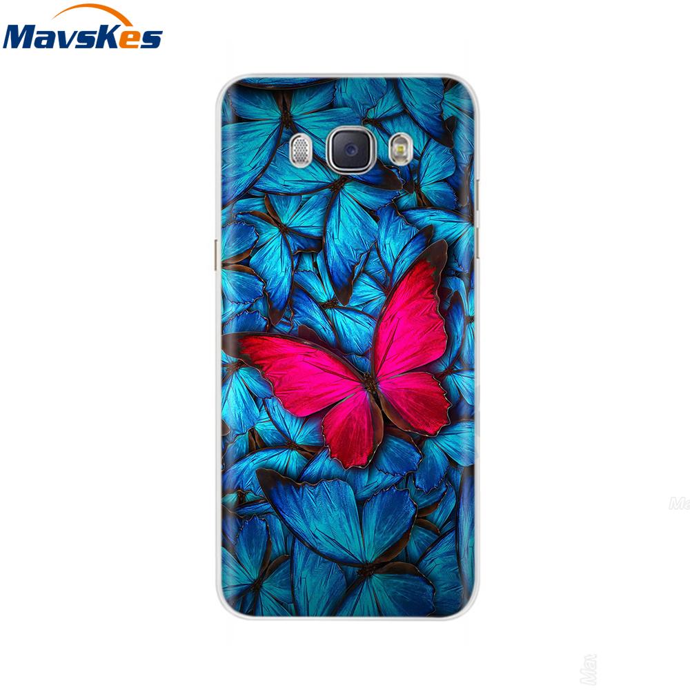 For Samsung J7 2016 Case Print Flower Soft Silicone Back Cover For Samsung J7 2016 TPU Phone Case For Samsung Galaxy J7 2016