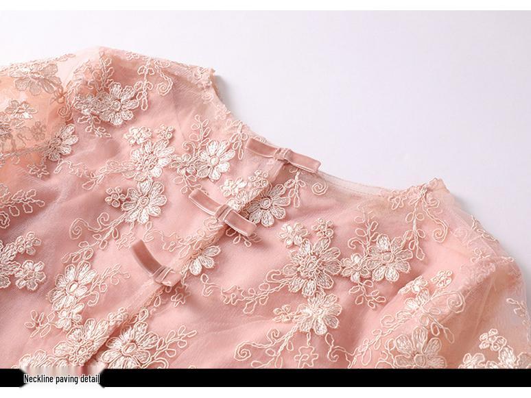 Vielseitiges Jugendliches Feen-Stickspitzenkleid - Übergröße, Neu Herbst/Frühling