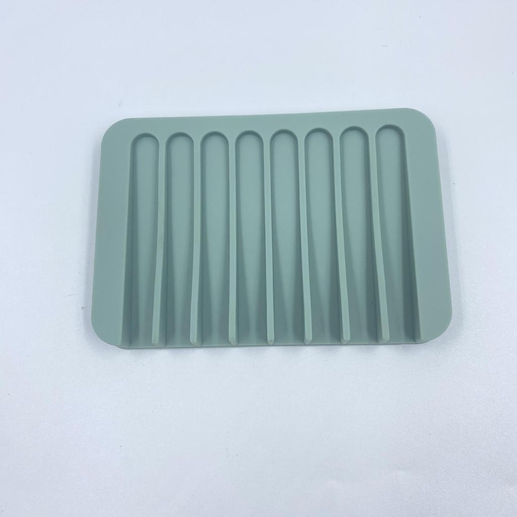 Silicone Soap Holder, Anti-slip Draining & Flowing Soap Dish for Home