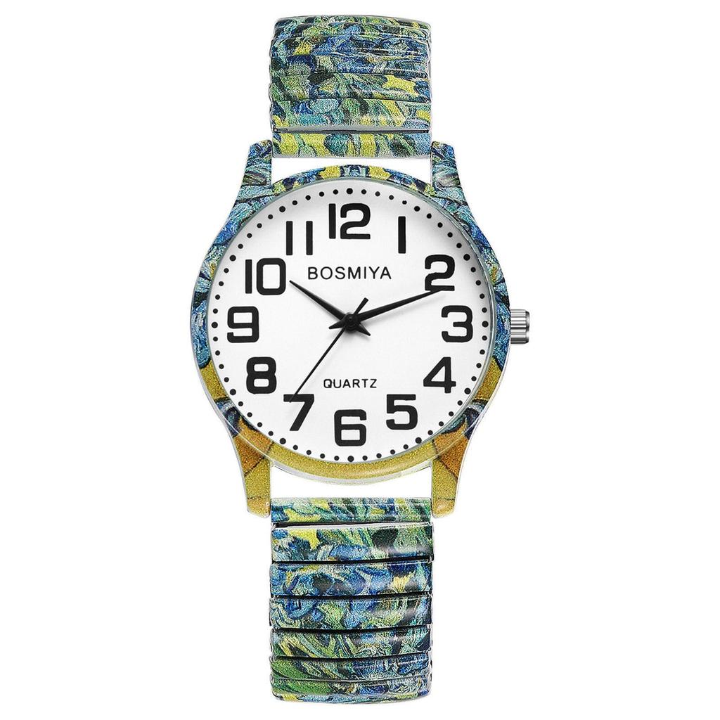 Cute Watch with a Flexible Bellows Stylish Analog One Size Fits Stainless Steel Quartz Fashion Accessory Perfect Gift for Bohemian-style Women's Band