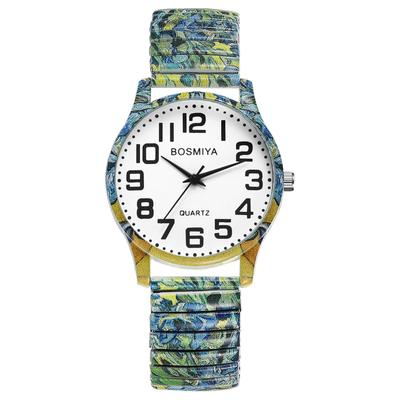 Cute Bohemian-inspired Women's Watch with Accordion Strap: Stylish Analog Display, One Size Fits Most, Stainless Steel Strap, Waterproof Quartz
