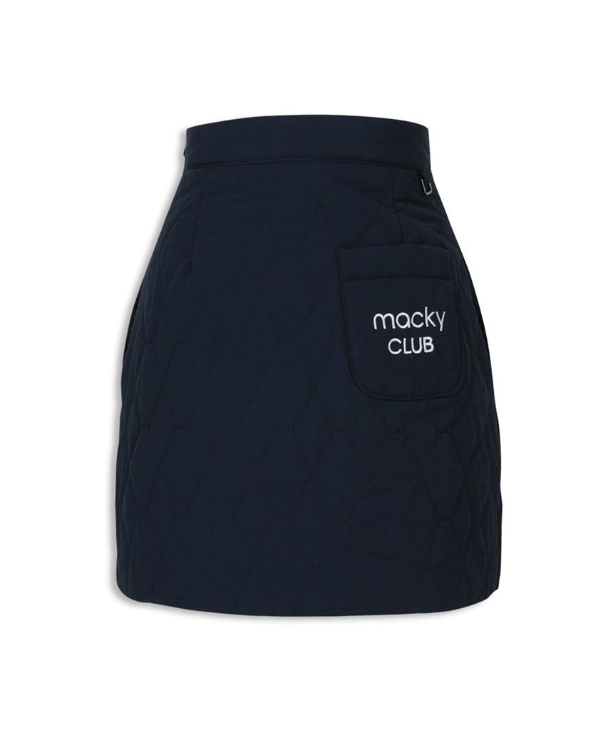 Mackie Padded Wrap Mini Skirt Navy