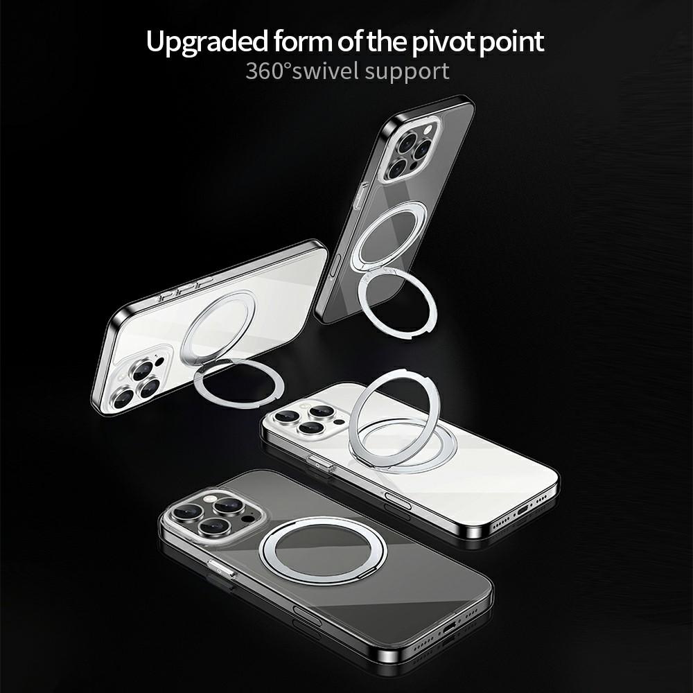 

XUNDD Zero Sense Series For iPhone 16 Pro Max Case Compatible with MagSafe Rotating Kickstand PC+TPU Phone Cover Style A