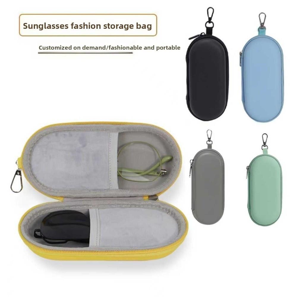 Fashion PU Glasses Storage Bag Hard Shell Waterproof Eyeglasses Case Lightweight Dustproof Sunglasses Cover Outdoor