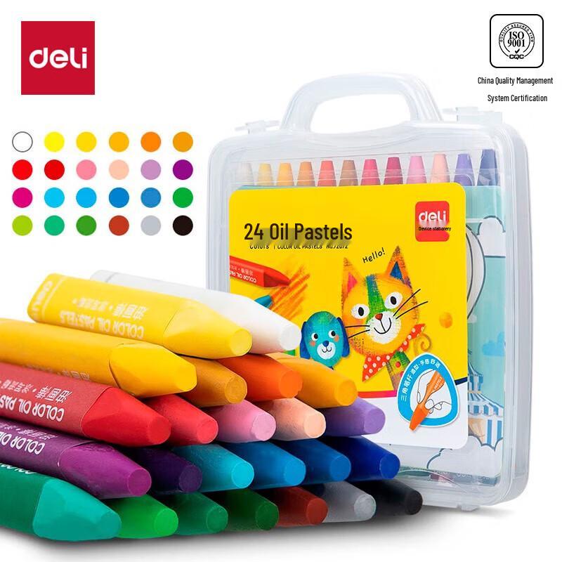 Deli Kids' Smooth Silky Oil Pastels