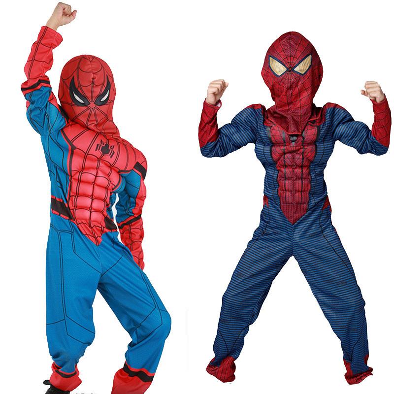 Spider-man Homecoming Hero Kids Costume Outfit Featuring Lifelike Muscle Design And Exquisite Workmanship