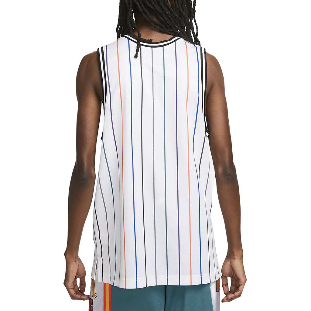 Nike Maillot de Basketball Dri Fit Homme Blanc DX0436-100