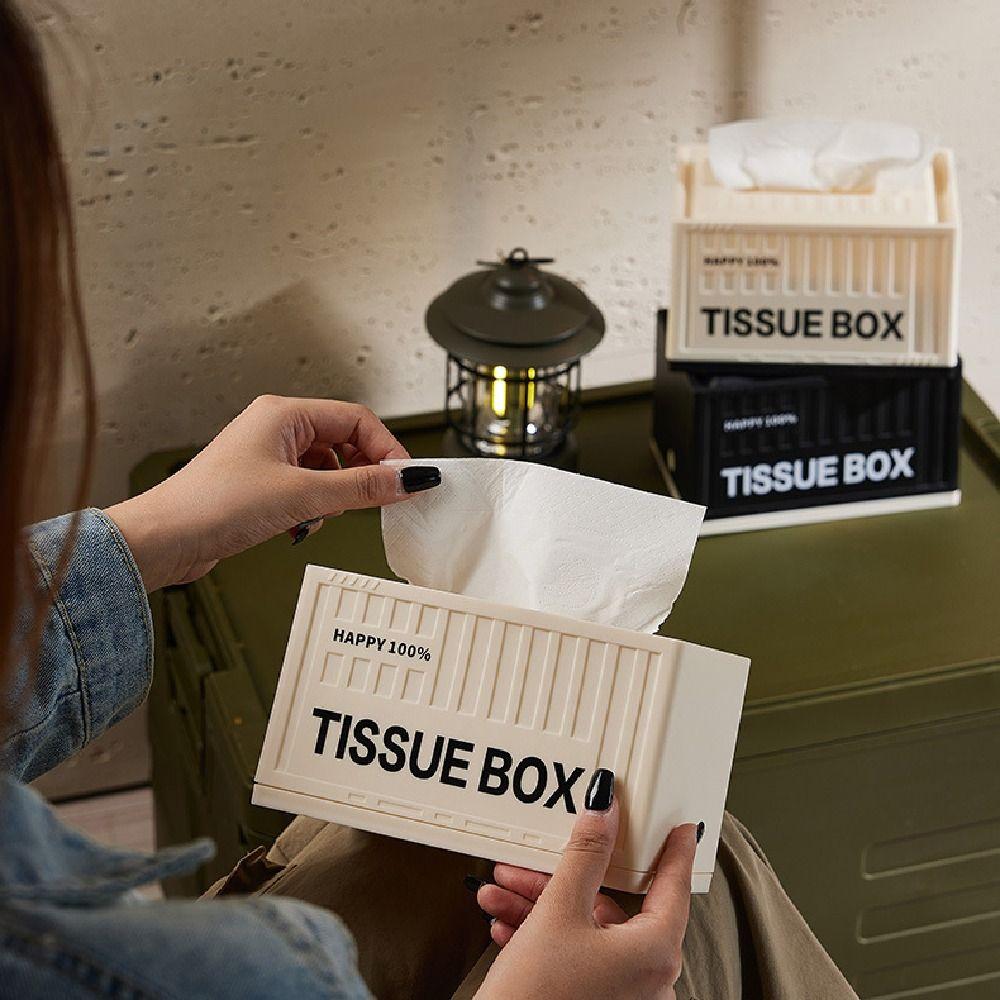 Minimalist Paper Towel Case Rectangle Paper Container Light Luxury Napkin Holder  Home Decoration
