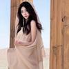 Bohemian Mesh Neck Scarves Korean Style Sunscreen Hijab Wraps Fashion Silk Scarf Shawls  Head Scarf