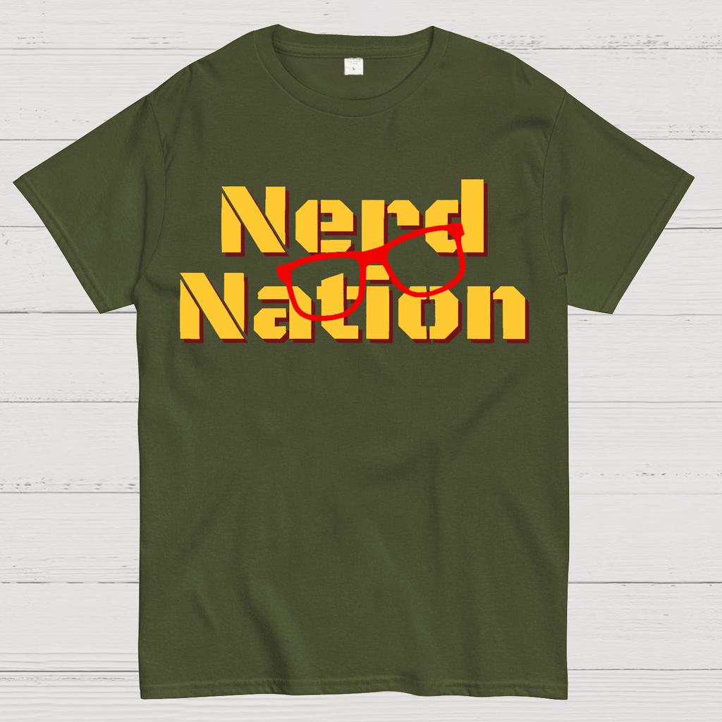 Nerd Nation Cotton Summer Casual Cool Loose T-Shirt