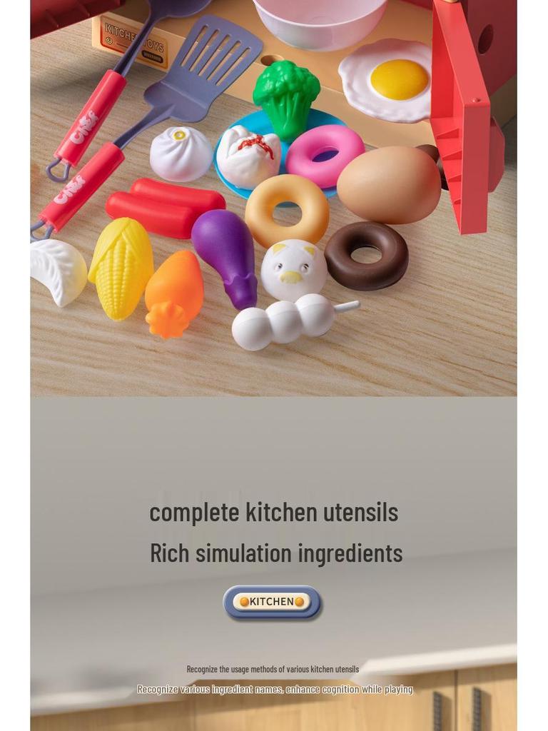 Dollhouse BBQ Kitchen Playset for Toddler Class: Kitchenware Toys for Kids