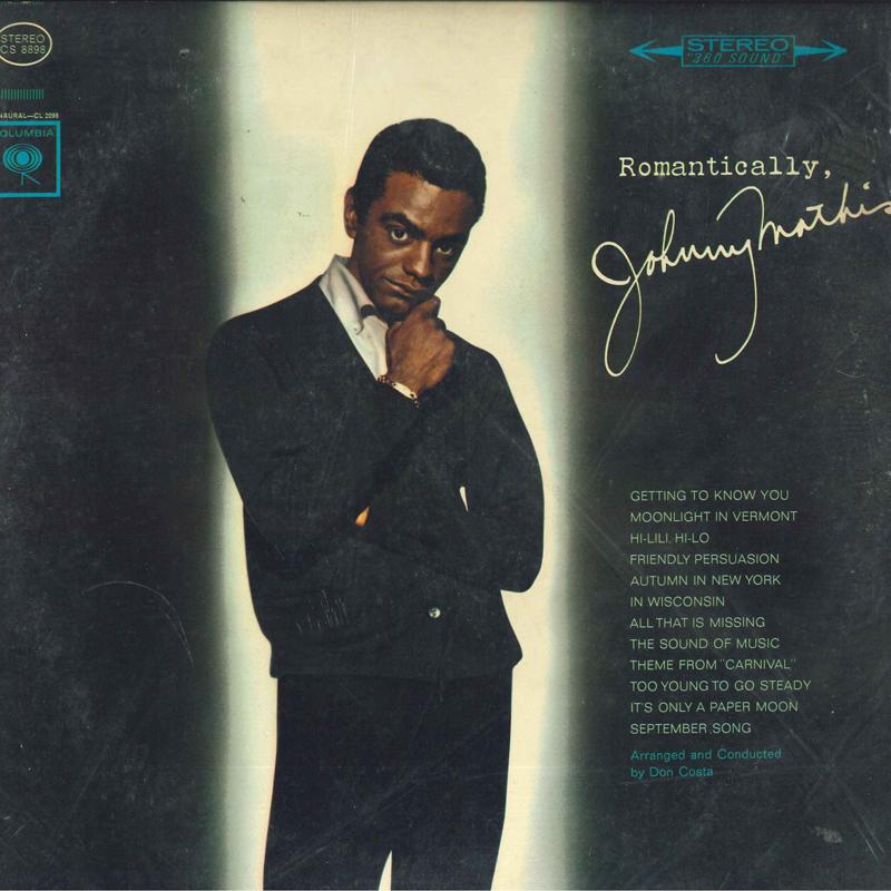 

LP Record JOHNNY MATHIS - Romantically CS8898 Columbia 1963 US Pop Used