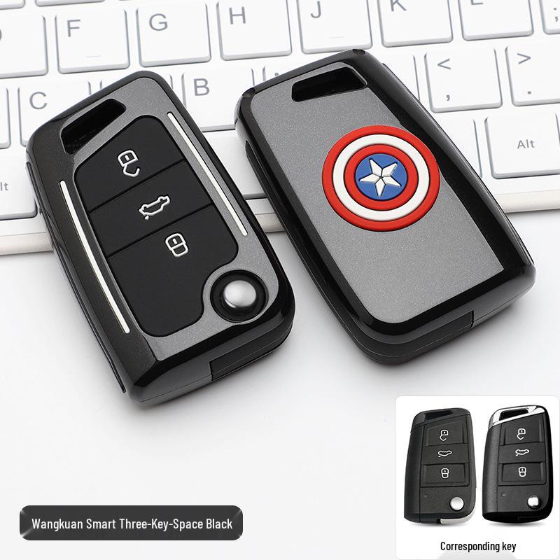 Volkswagen Key Case: Stylish Design with Buckle & Personalized Decoration