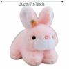 Fluffy Plush Rabbit Pillow Interactive Stuffed Animals Rabbit Toy  Kids Gifts