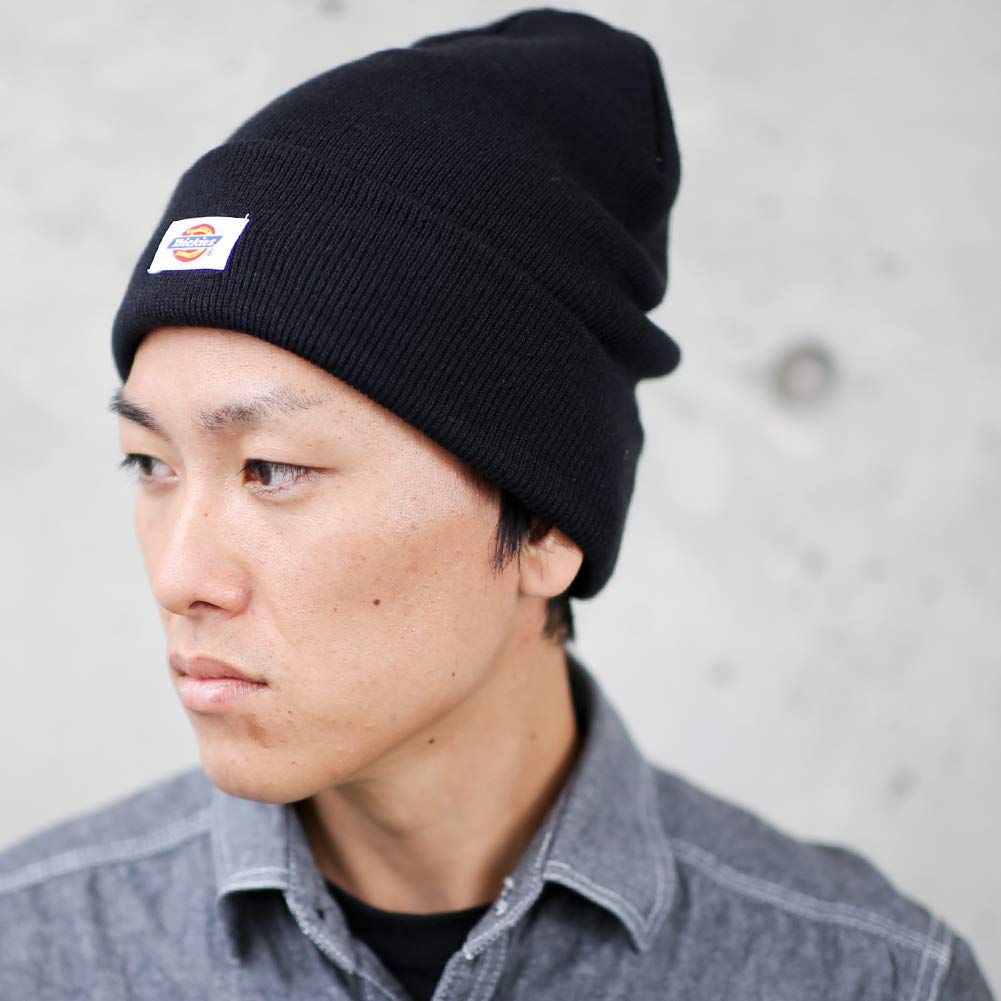 Dickies Basic Knit Unisex Acrylic Knit Hat for Men and Solid Perfect for Snowboarding and Street 014 Cap/Beanie Hat, Women, Color, Wear, Black,