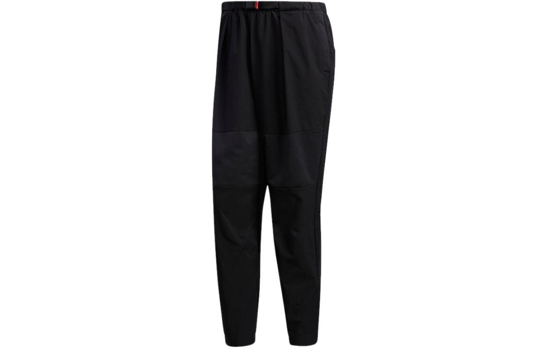 Мужские вязаные спортивные штаны Adidas Черные Умеренно прямые Штаны FT6634 XXL