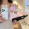 Solid Silicone Jacket with Rabbit Ears for iPhone 17 Pro Max and Apple 16 Pro - Drop-proof Case
