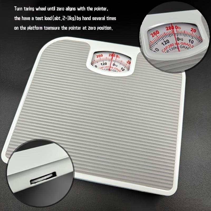 Mechanical Body Weight Scale Durable Metal Household Bathroom Scale with Double Scale Display