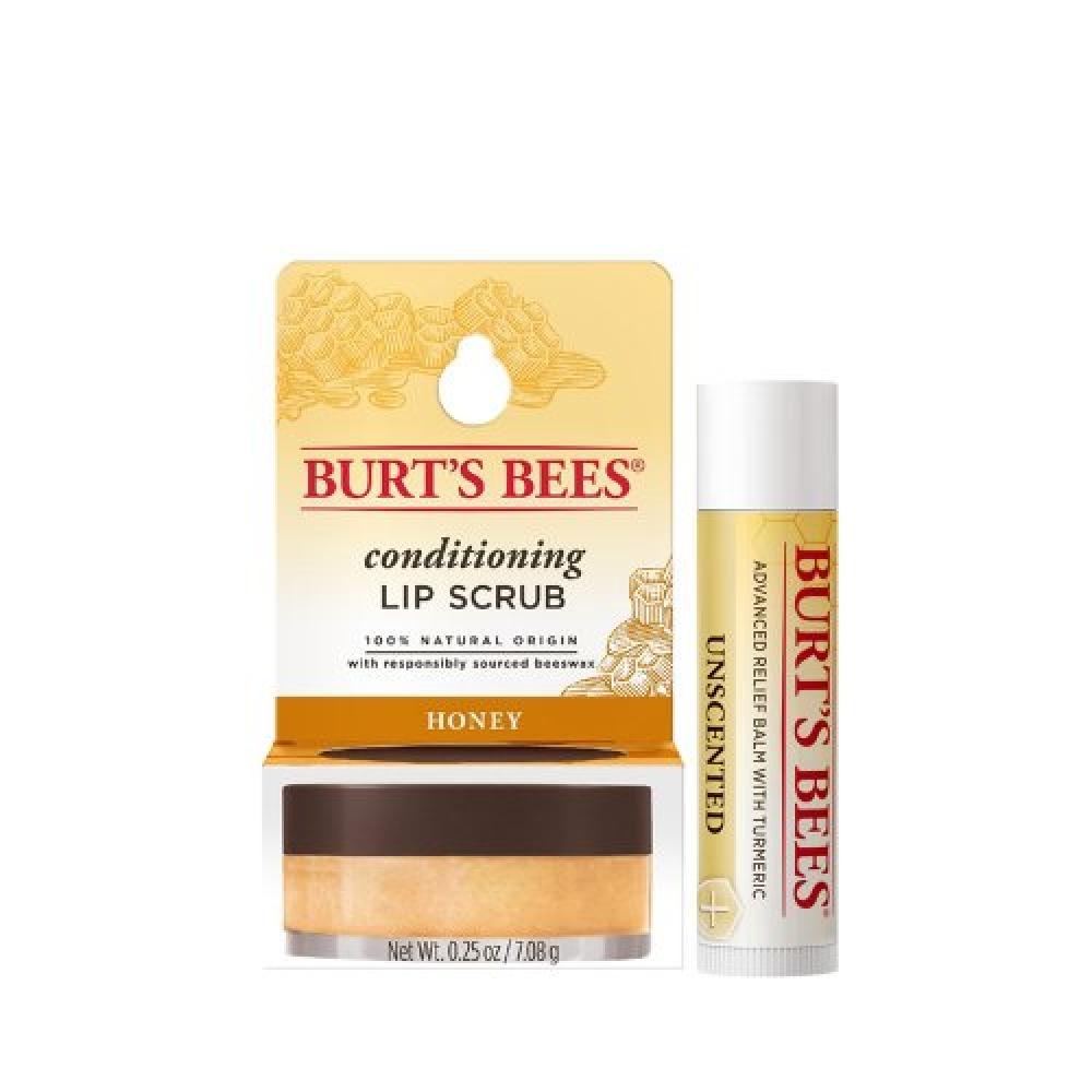 

Burtsbees Lip Care Set 1 Lip Scrub 7.08g+relief Lip Balm 4.25g 01. Unscended+ Scrub