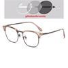 Anti Blue Rays/Photochromic Square Myopia Glasses Outdoor Shade Anti-Uv Short-Sight Prescription Eyewear 0 -0.5 -0.75 To -6.0