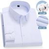 High Quality 100% Cotton Men's Shirts Long Sleeve Slim Fit Business Formal Striped  Shirt Social Male Clothing Plus Size 8XL 7XL