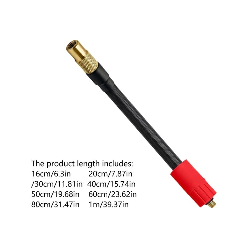 Lightweight Compacted Braided Hose Easy to Carry Heat and Abrasion Resistant for Reliable Tire Inflation on Various Vehicle Types