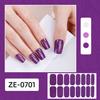 Glitter Nail Polish Strips with File Easy Apply Remove Self Adhesive Women Full Nail Sticker Home Manicure DIY Nail Art Decoration Wrap