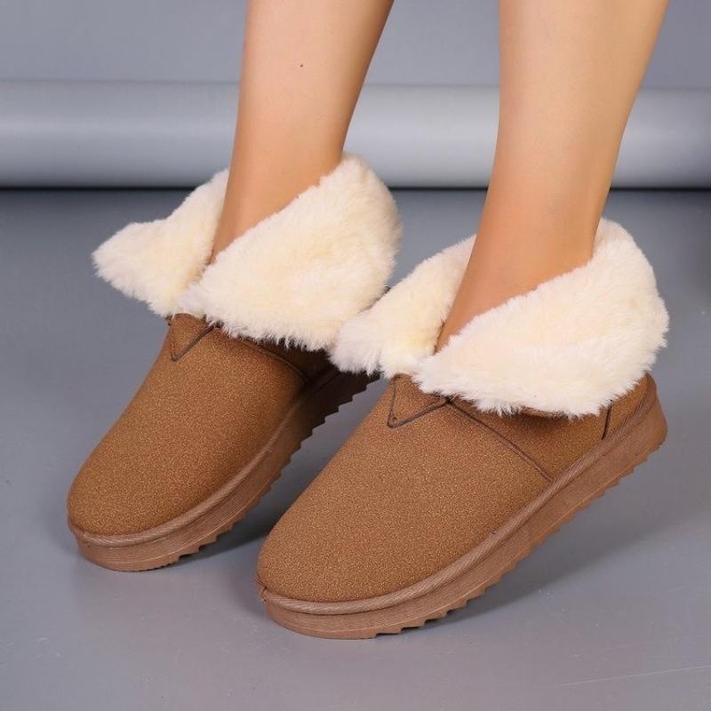 Fashion 2024 Winter New Casual Snow Boots Thick-soled Designer Women's Boots Fashion Round Toed Shoes Women Botas De Mujer