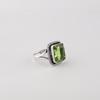 Natural Peridot Gemstone 925 Sterling Silver Jewelry Handmade Wedding Ring For Women RR-71-3