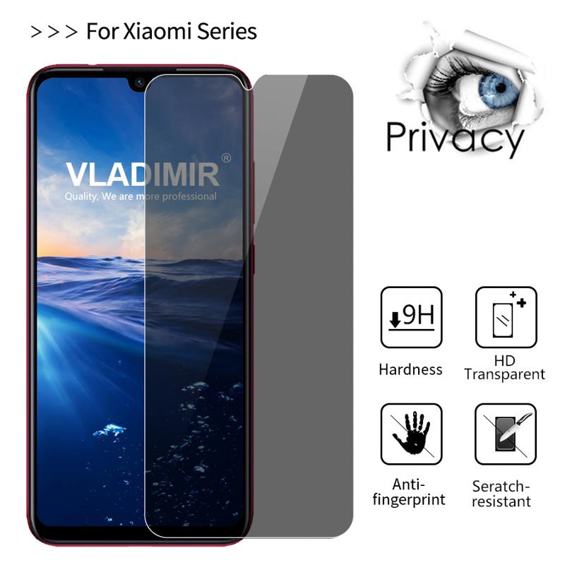 3PCSProtetor de tela de privacidade para xiaomi redmi note 12s 13 12 11 9 8 10 pro vidro temperado anti-espião para poco x6 m6 pro redmi 13c 12c