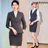 2025 Women's Professional Suit Set: Spring/Autumn Hotel Front Desk Reception Manager Uniform