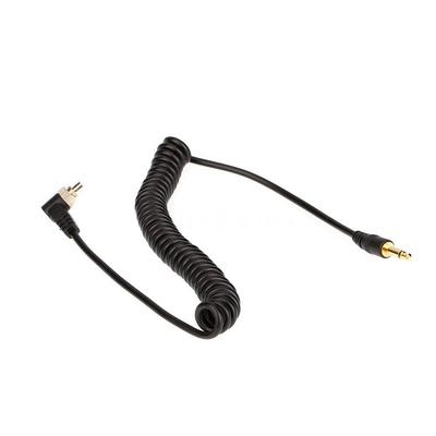 3.5Mm To Male Pc Flash Sync Cable Screw Lock For Trigger Studio Light