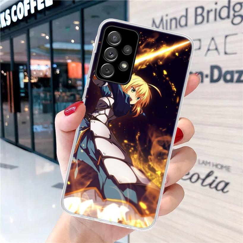 Fate Zero Stay Night Saber For Samsung Galaxy A15 A14 A13 A12 A55 A54 A53 A52 Phone Case A32 A35 A34 A33 A25 A24 A23 A22 A04S A0