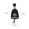 Car Key Holder New Leather Keychain Pouch For Nissan Qashqai Tiida Kicks Versa Leaf Sentra Altima X-trail Auto Accessories