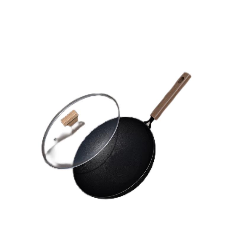 Hammered Cast Iron Rust-Proof Wok