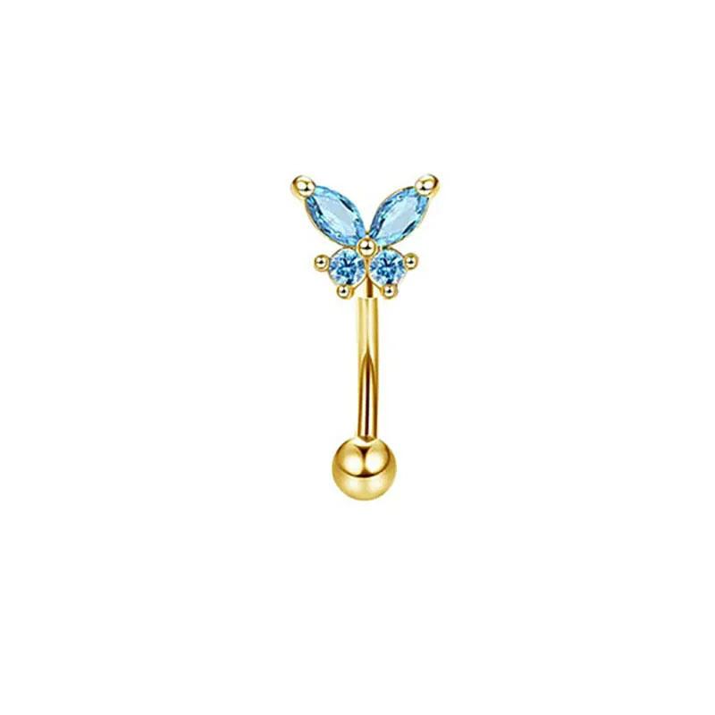 1/11Pcs 16G Eyebrow Rings for Women, Curved Barbell Belly Lip Rings Cartilage Daith Earring Tragus Helix Rook Piercing Jewelry