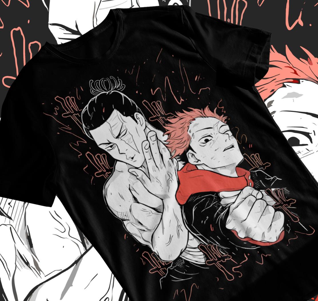 Yuji Itadori Tshirt Aoi Todo Anime Unisex Jujutsu Kaisen Shirt Soft Tee All Size S