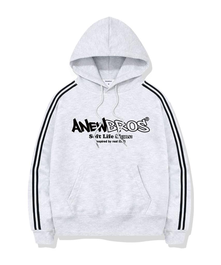 ANEWBROS Anew Core Logo Track Oversized Hoodie 4 Colors [Anbi_8005]