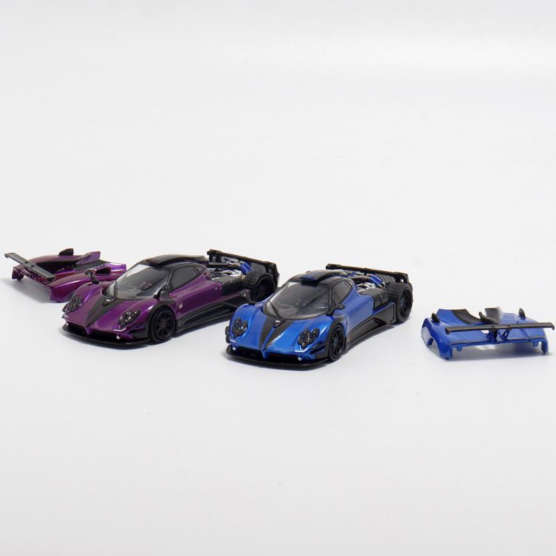 HKM 1:64 Zonda 760 LH Openable Hood Diecast Diorama Car Model Collection Miniature
