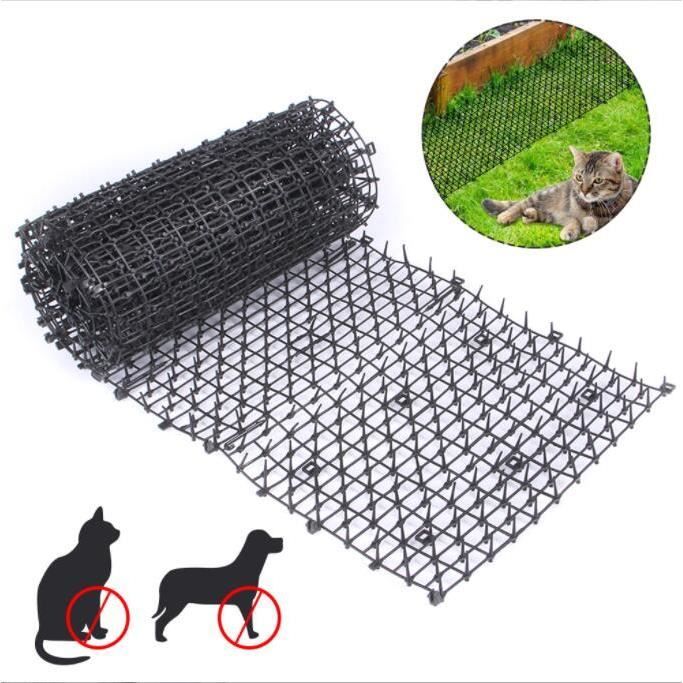 Tapis de dissuasion répulsif - Anti-Chat - 200CMx28CM - Pointes en plastique - Intérieur/Extérieur